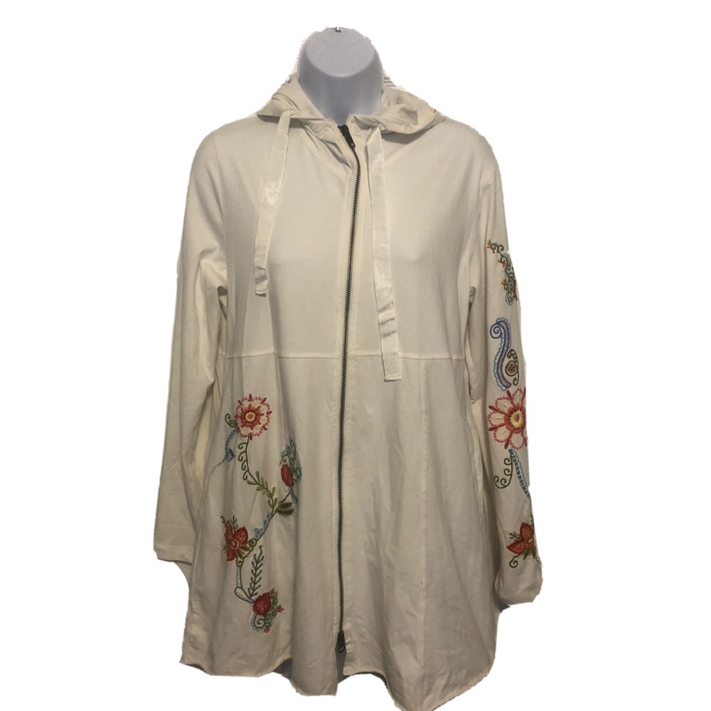 Caite x Athleta Embroidered Hoodie Small